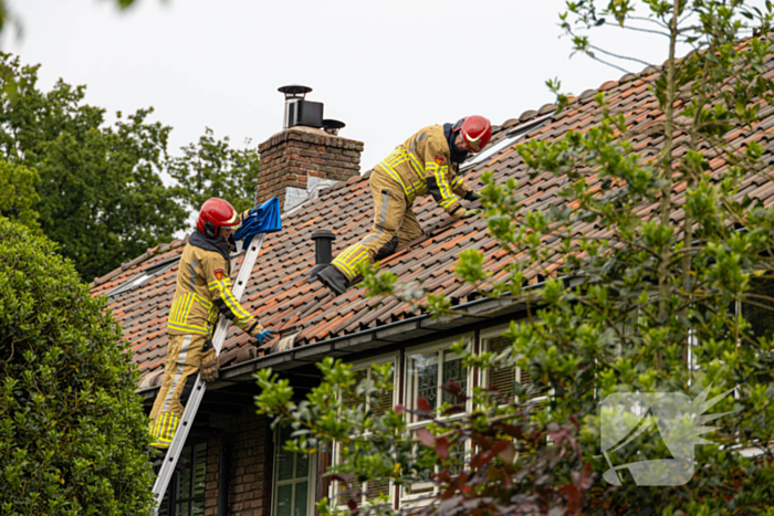 Dak beschadigd door harde wind