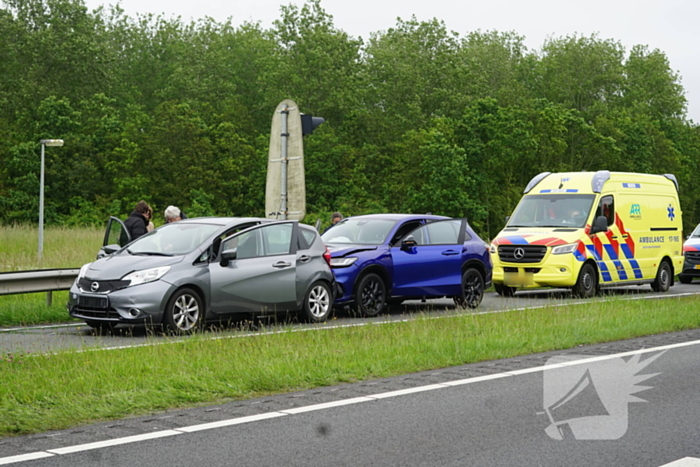 Meerdere voertuigen betrokken bij ongeval