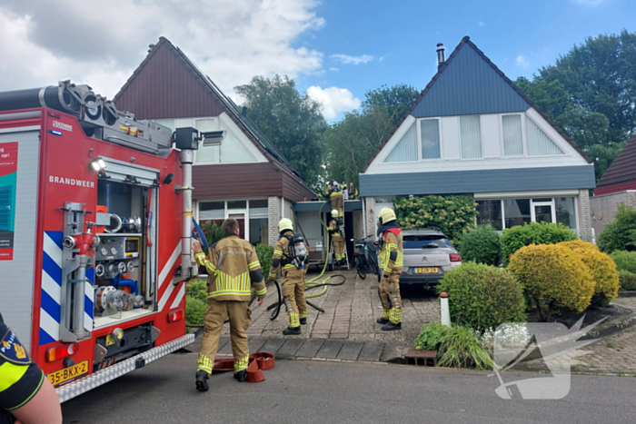 Brand uitgebroken door werkzaamheden op dak