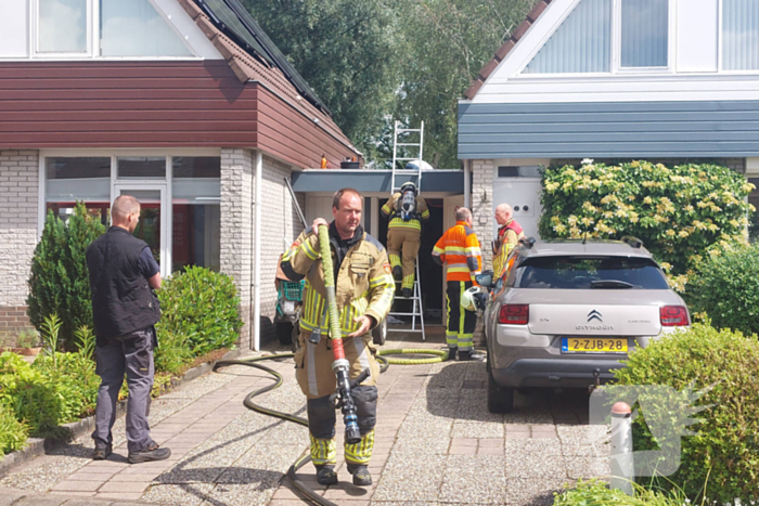 Brand uitgebroken door werkzaamheden op dak