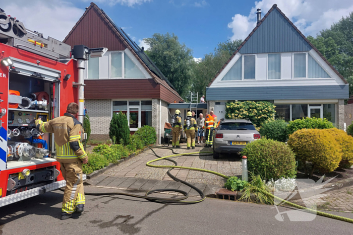 Brand uitgebroken door werkzaamheden op dak