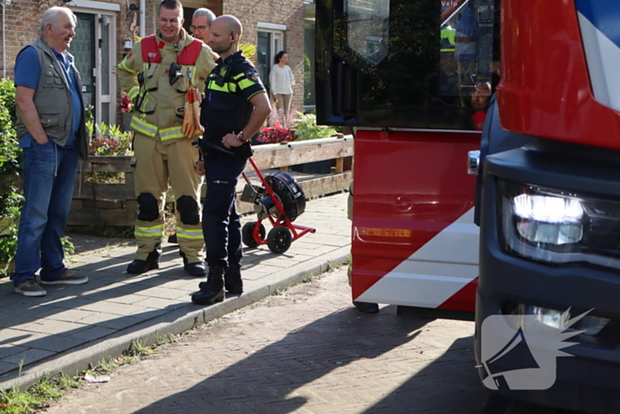 Brandweer aanwezig vanwege vergeten pan op vuur