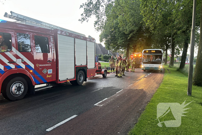 Brandweer pompt overtollig water weg