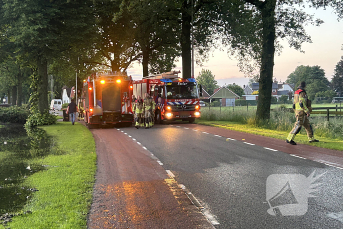 Brandweer pompt overtollig water weg