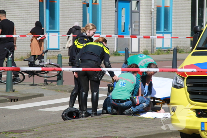 Fietser gewond bij aanrijding met motorrijder