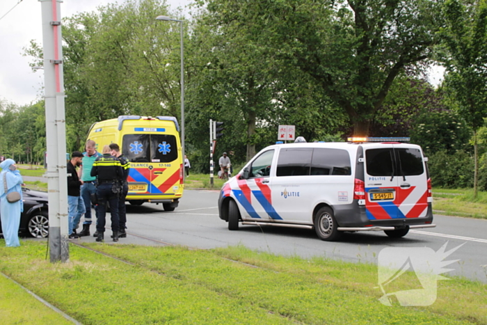 Tram in botsing met personenauto