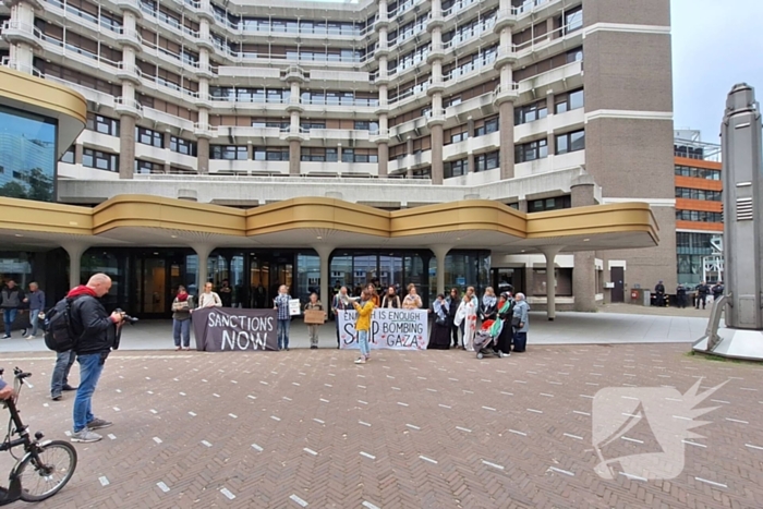 Pro Palestina demonstratie voor Tweede Kamer gebouw