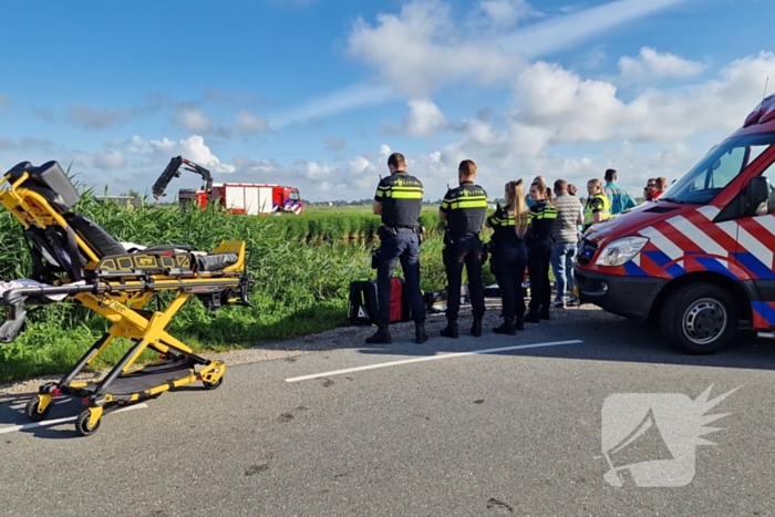 Personenwagen in het water aangetroffen