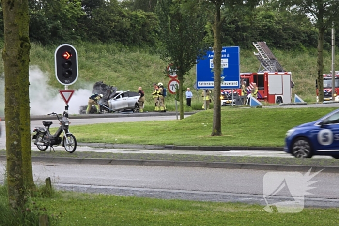 Taxi door brand verwoest