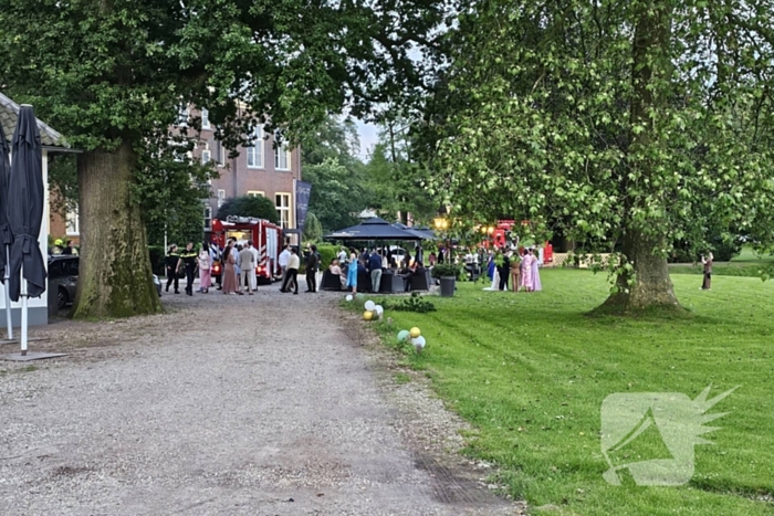 Brand tijdens bruiloft in Kasteel Hoekelum