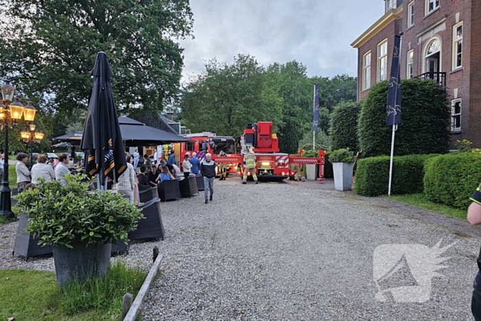 Brand tijdens bruiloft in Kasteel Hoekelum