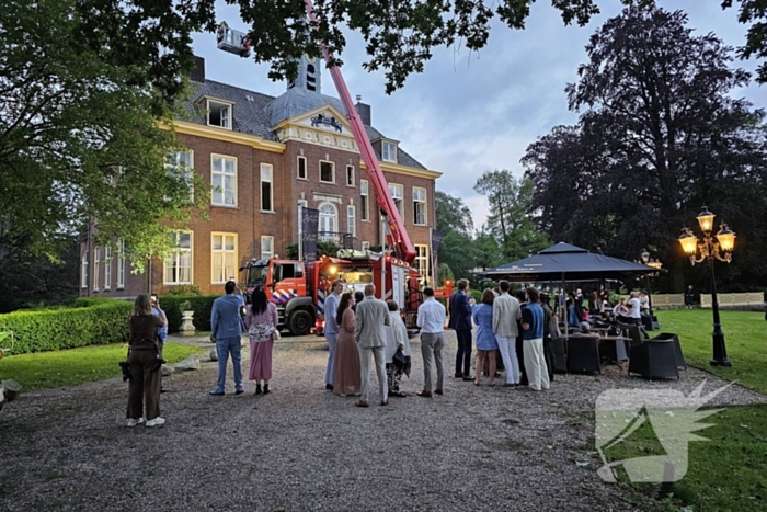 Brand tijdens bruiloft in Kasteel Hoekelum