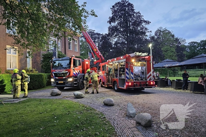 Brand tijdens bruiloft in Kasteel Hoekelum