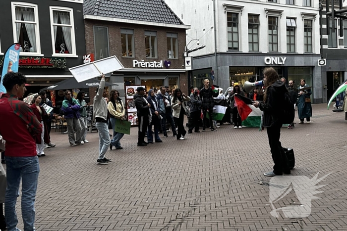 Pro-Palestina demonstratie abrupt beëindigd