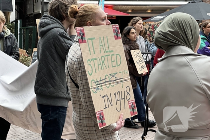 Pro-Palestina demonstratie abrupt beëindigd