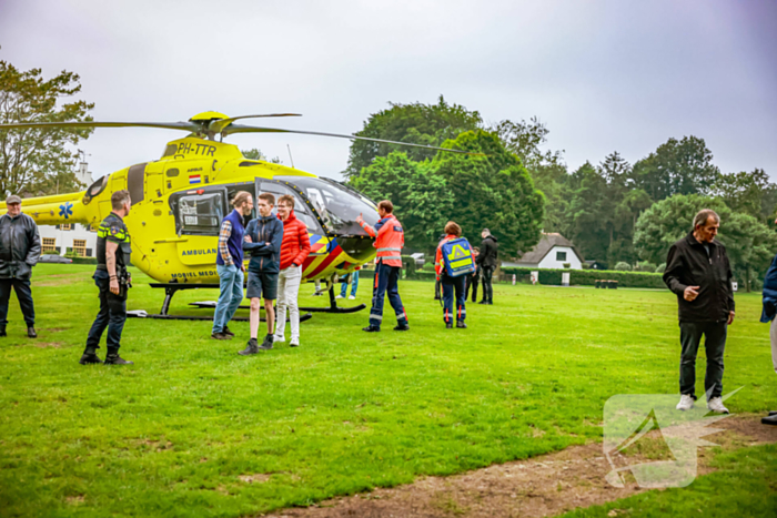 Veel bekijks bij inzet traumahelikopter