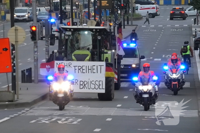 Protest in Brussel tegen EU-landbouwbeleid