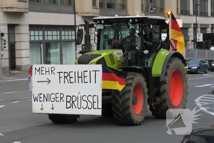 Protest in Brussel tegen EU-landbouwbeleid