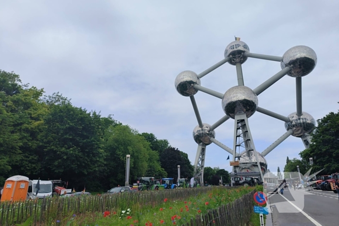 Protest in Brussel tegen EU-landbouwbeleid