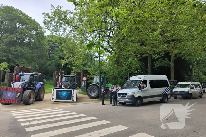 Protest in Brussel tegen EU-landbouwbeleid