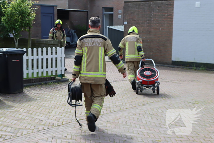 Gaslek in kruipruimte van woning