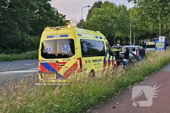 Schade na botsing op snelweg