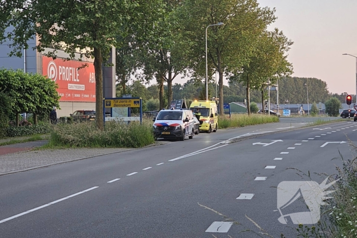 Schade na botsing op snelweg