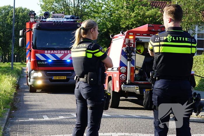 Gasfles in brand tijdens barbecue