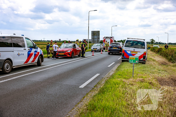 Provincialeweg deels dicht door aanrijding