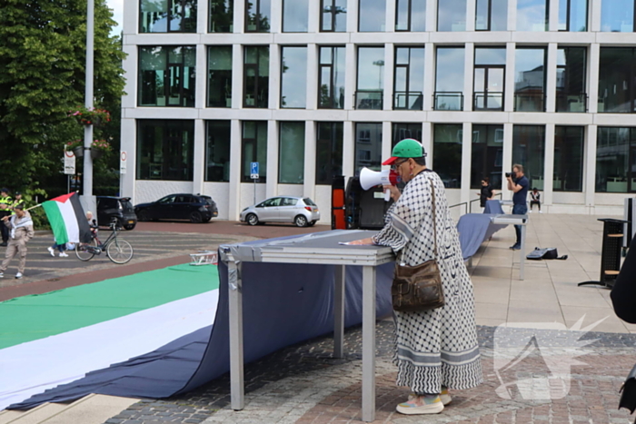 Veel demonstranten bij Pro Palestina demonstratie