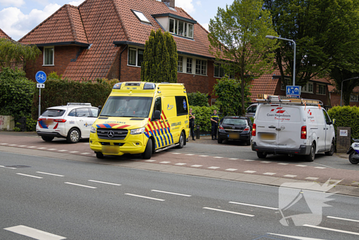 Een gewonde bij kop-staart ongeval