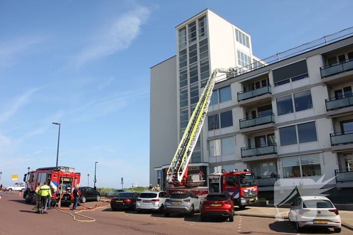 Brand in spouwmuur