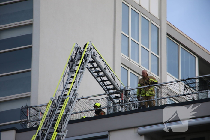 Brand in spouwmuur