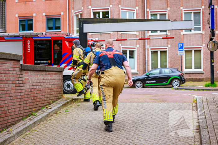 Brandweer doet onderzoek in Q-park parkeergarage