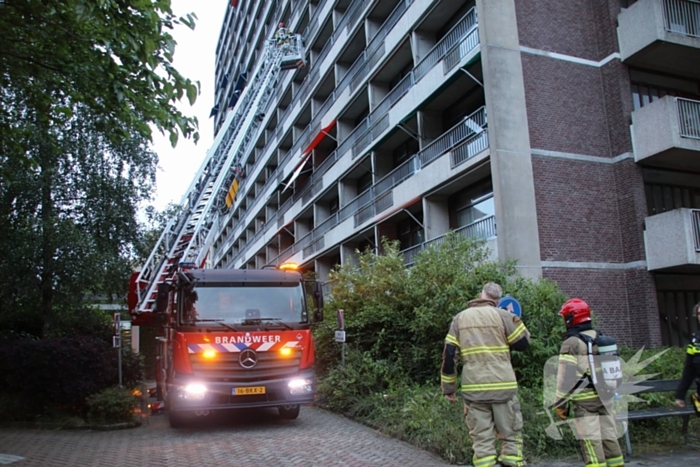 Brand in appartementen complex