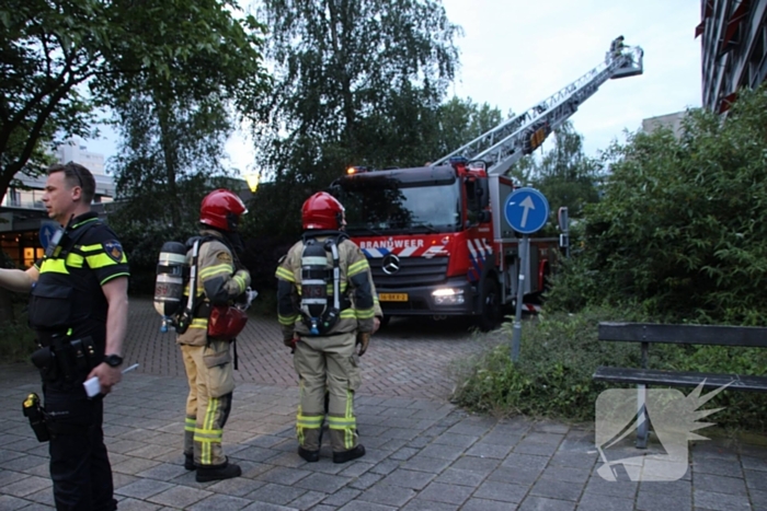 Brand in appartementen complex