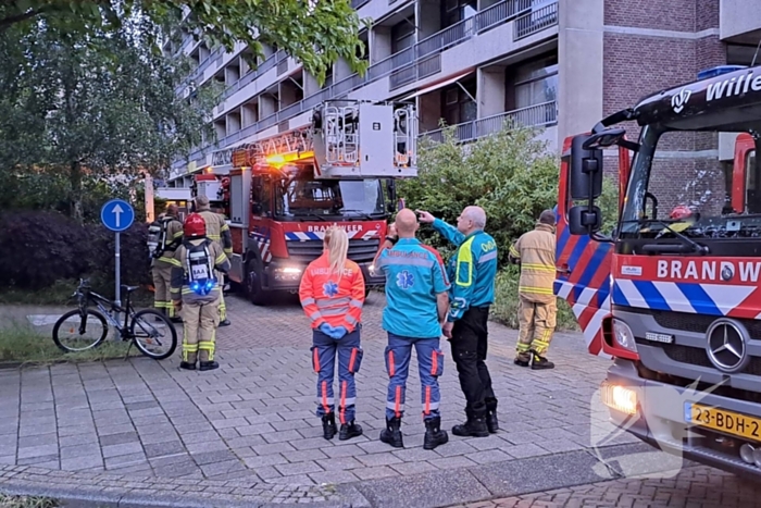 Brand in appartementen complex