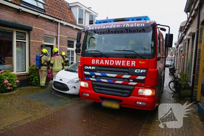 Brandweer aanwezig voor koolmonoxide melding in woonhuis