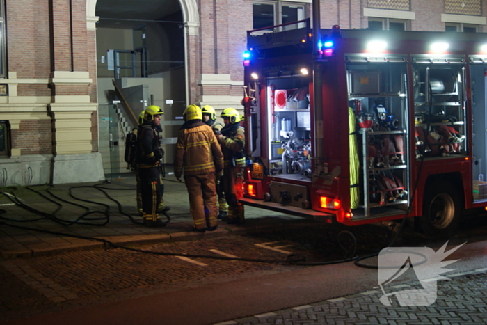 Brandweer ingezet voor brand in rechtbank