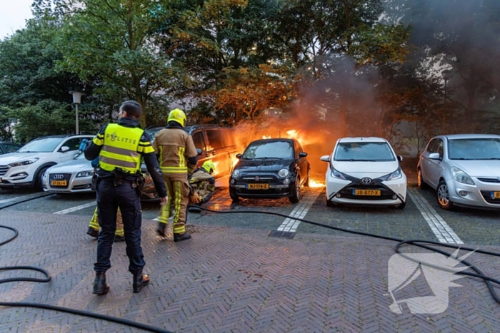 Veel schade na autobrand