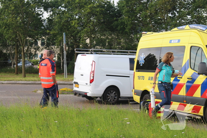 Traumahelikopter geland voor noodsituatie