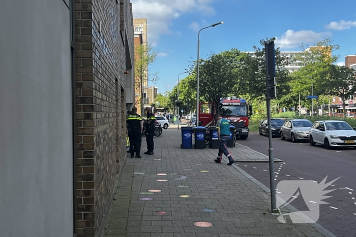 Veel hulpdiensten aanwezig voor vermoedelijke gaslek Vermeertoren