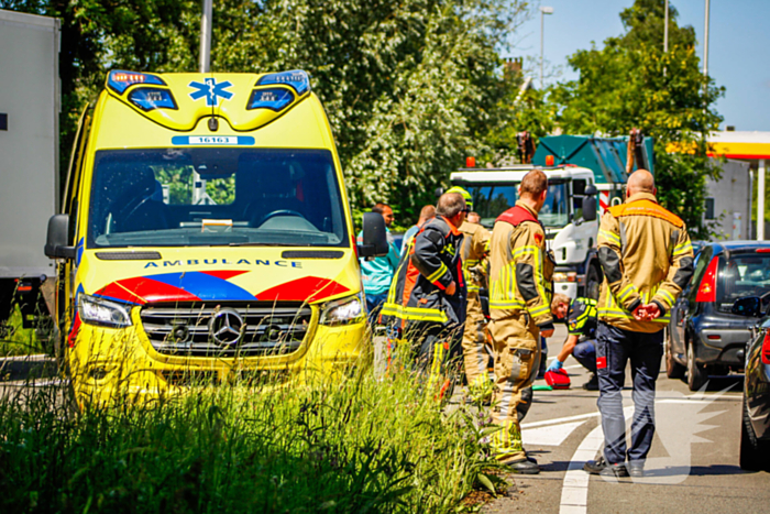 Veel hulpdiensten naar kop-staartbotsing