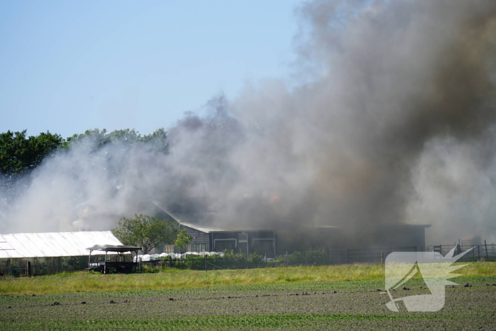 Uitslaande brand bij zorgboerderij