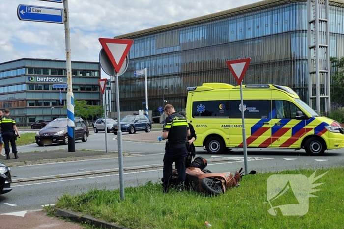 Scooterrijder gewond bij ongeval