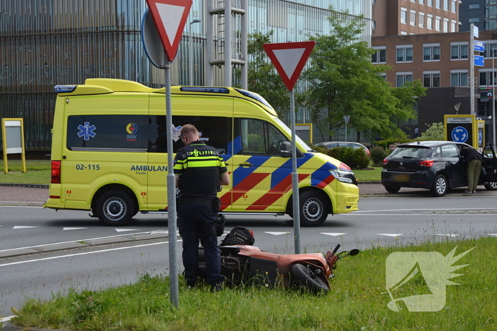 Scooterrijder gewond bij ongeval