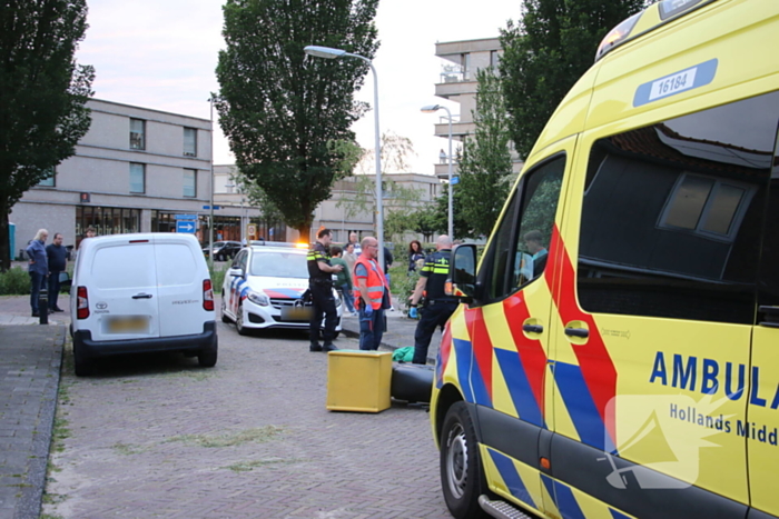 Fietser gewond bij aanrijding met bezorgscooter