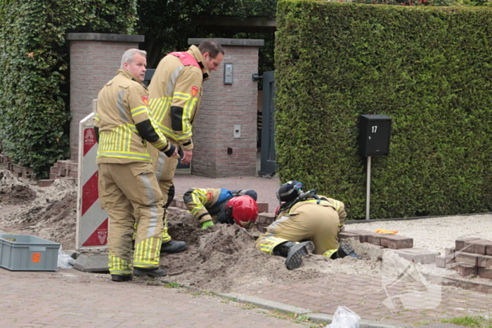 Gasleiding geraakt tijdens aanleg glasvezel