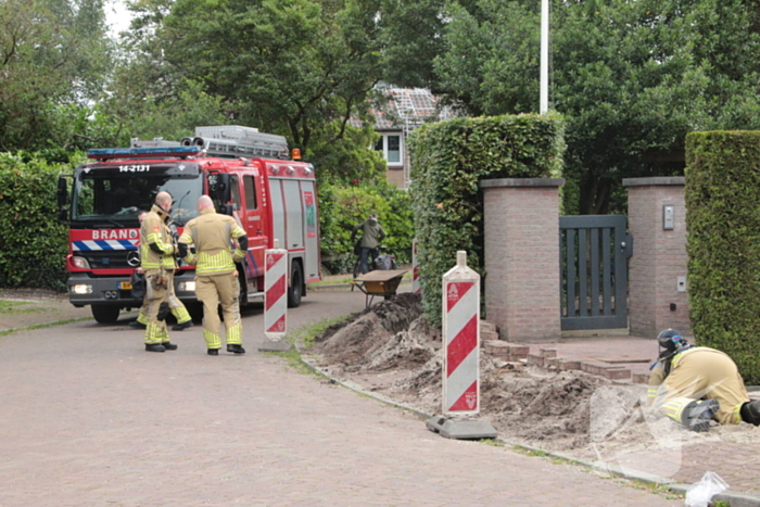 Gasleiding geraakt tijdens aanleg glasvezel