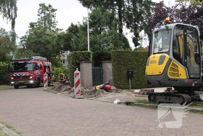 Gasleiding geraakt tijdens aanleg glasvezel